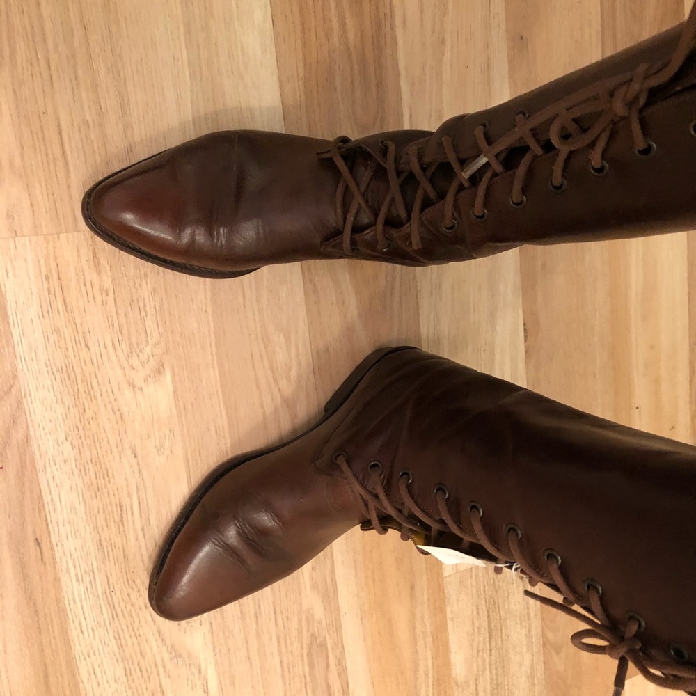 ALL LEATHER boots